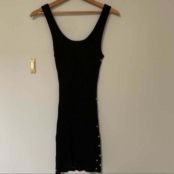 NBD Willow Black Studded Sleeveless Dress - Picture 5 of 6